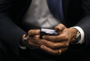 Obama et son BlackBerry